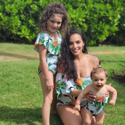 Delilah Distefano with her mother, Jazzy Distefano, and sister Violette Distefano.